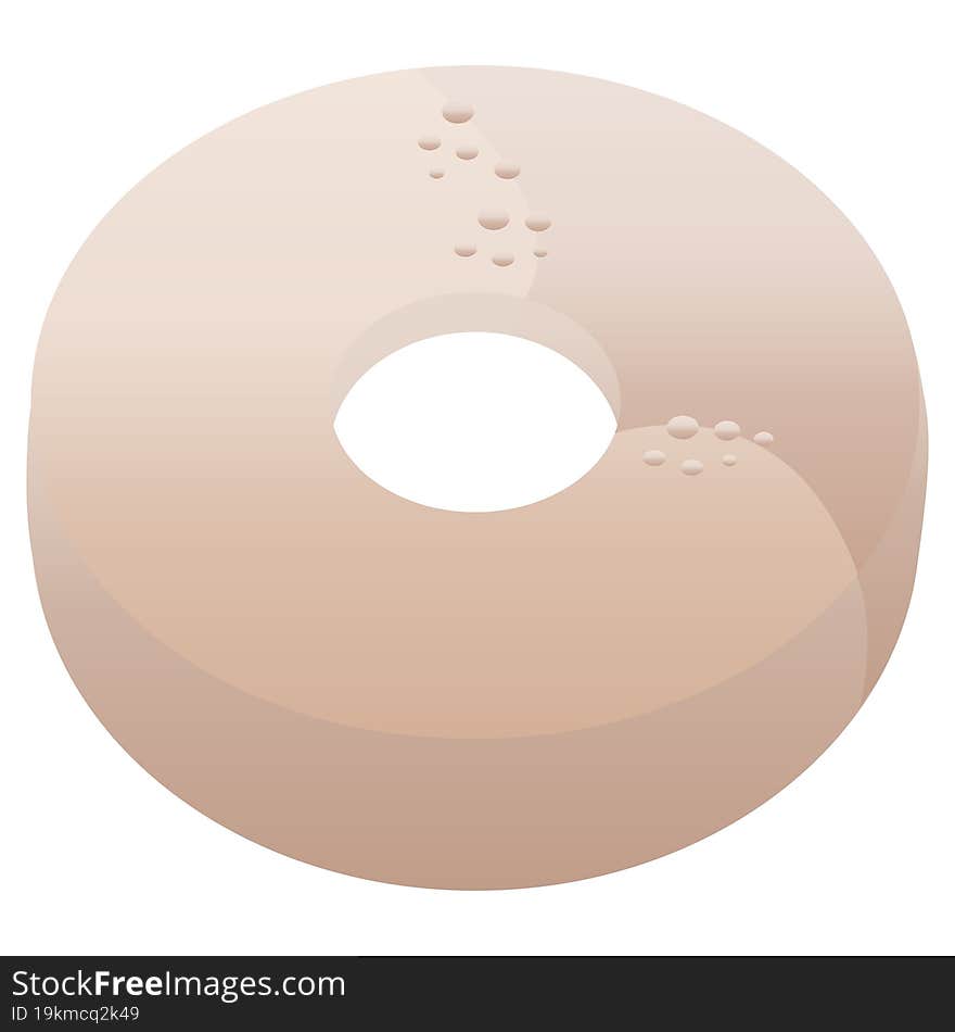 donut graphic vector illustration icon. donut graphic vector illustration icon