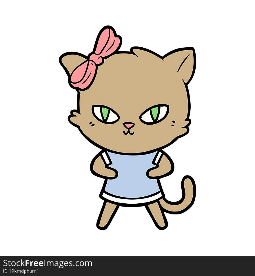 cute cartoon cat. cute cartoon cat