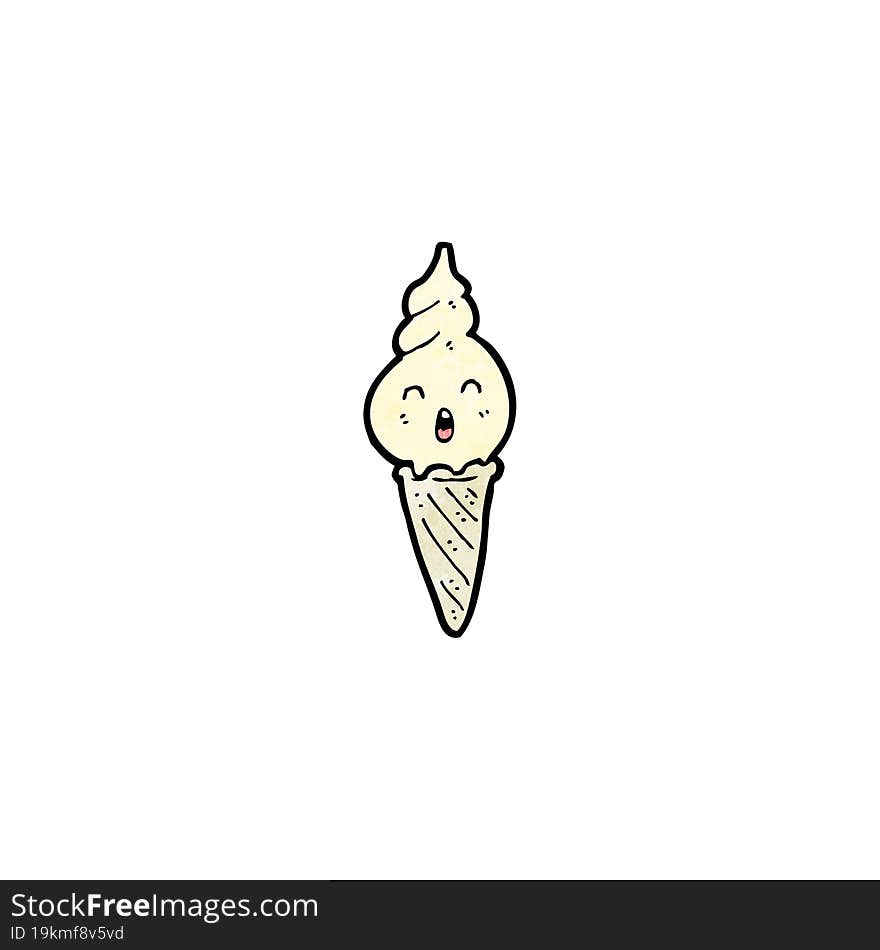 ice cream cartoon character