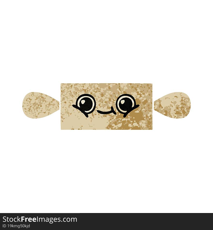 retro illustration style cartoon rolling pin