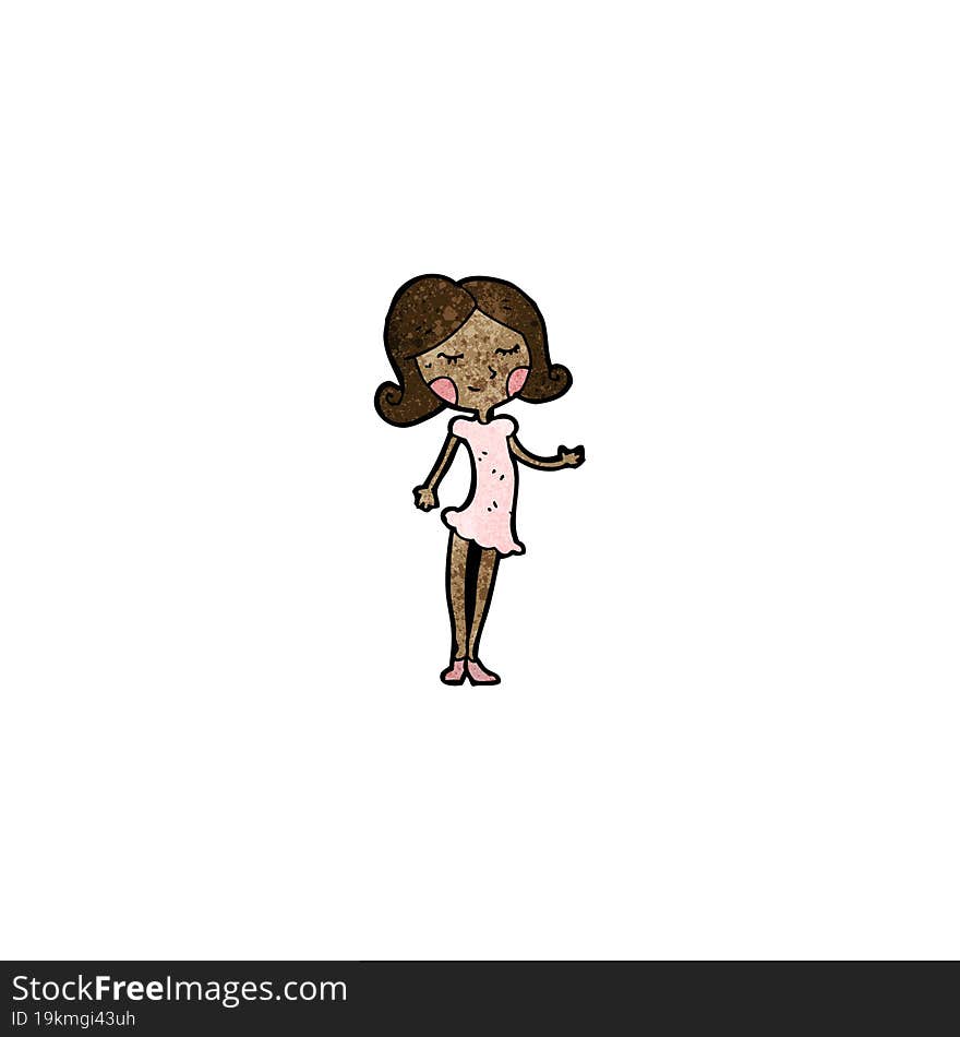 cartoon pretty girl