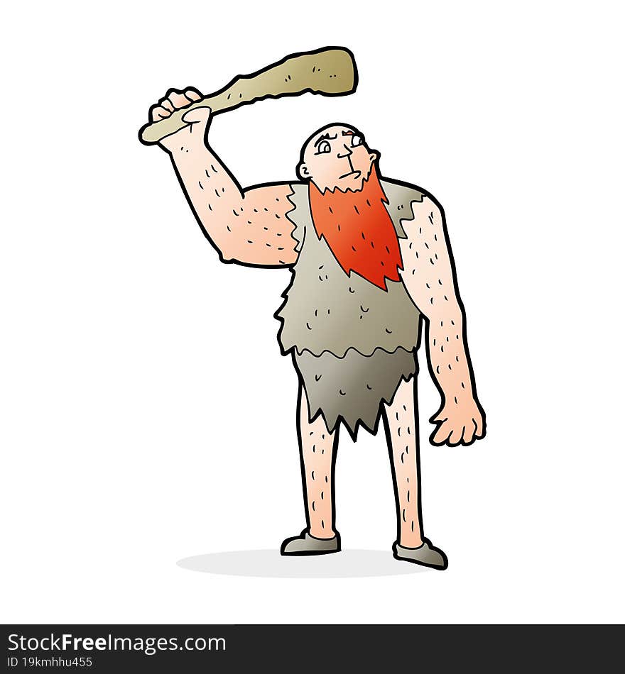 cartoon neanderthal