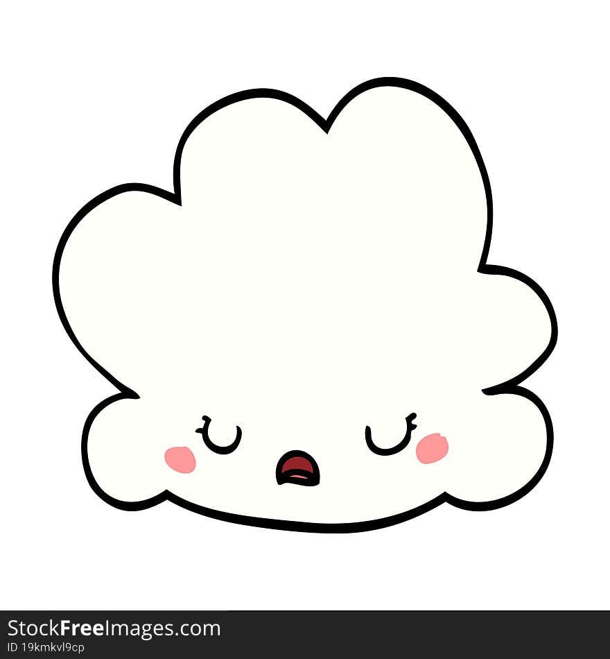 Cute Cartoon Cloud