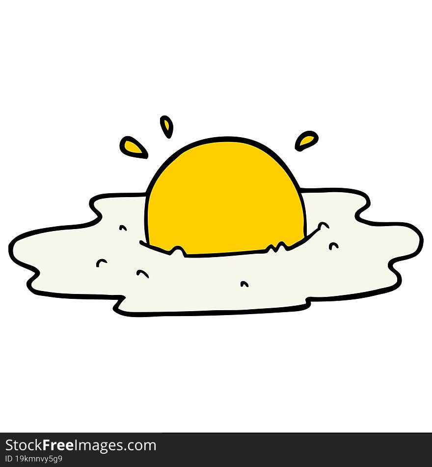 Cartoon Fried Egg