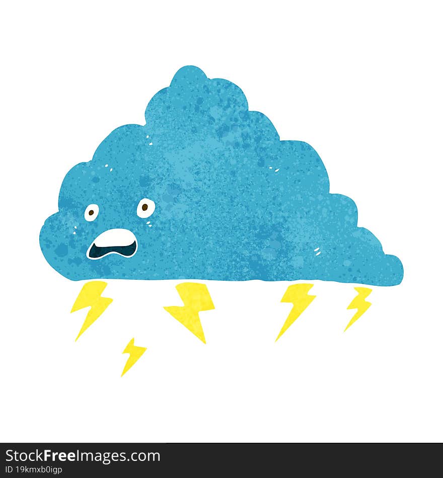 cartoon thundercloud