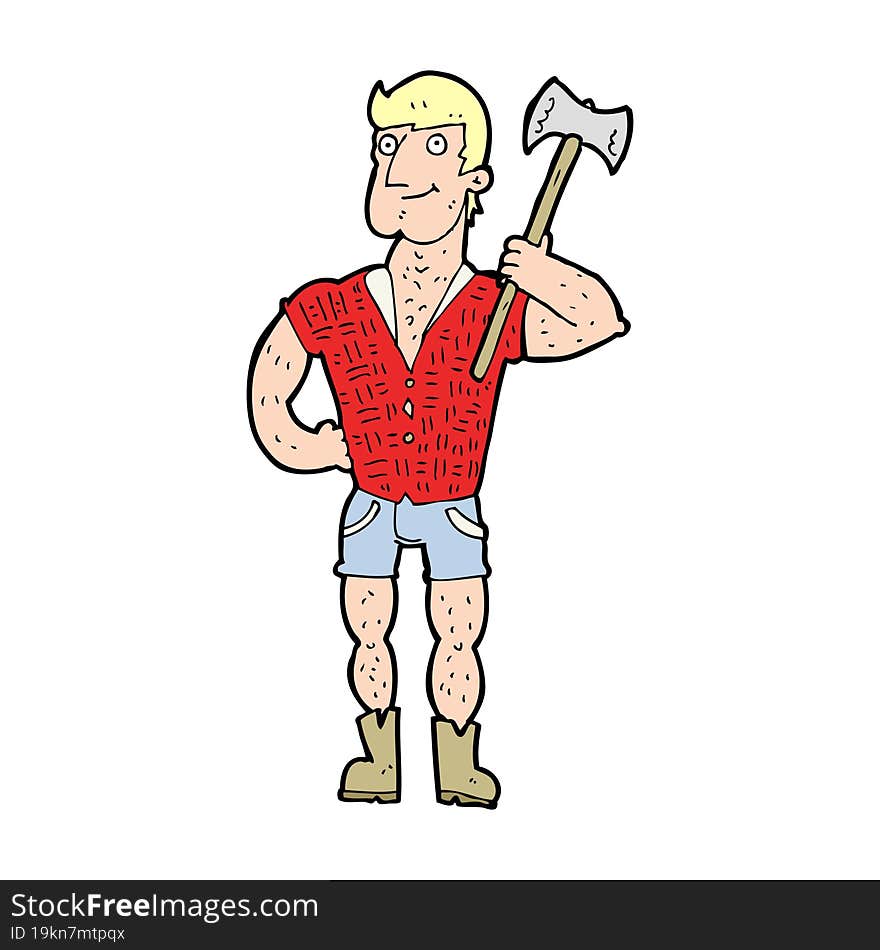 cartoon lumberjack