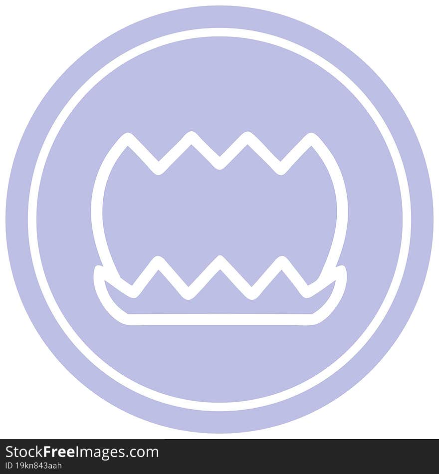 lotus flower circular icon