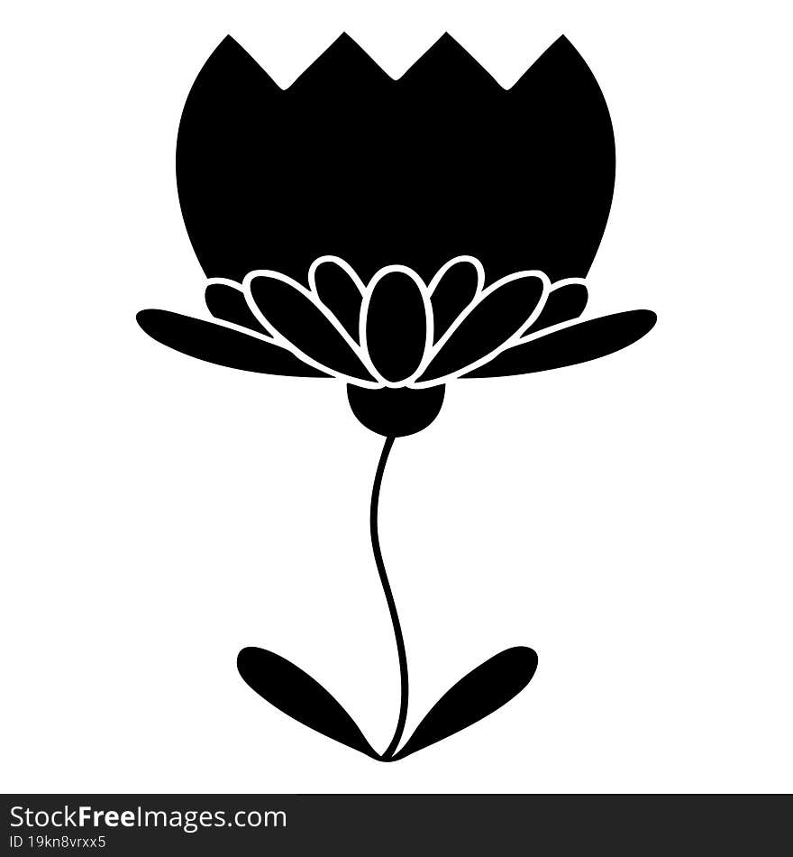 Flat Symbol Flower