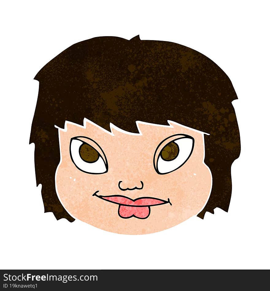 Cartoon Female Face