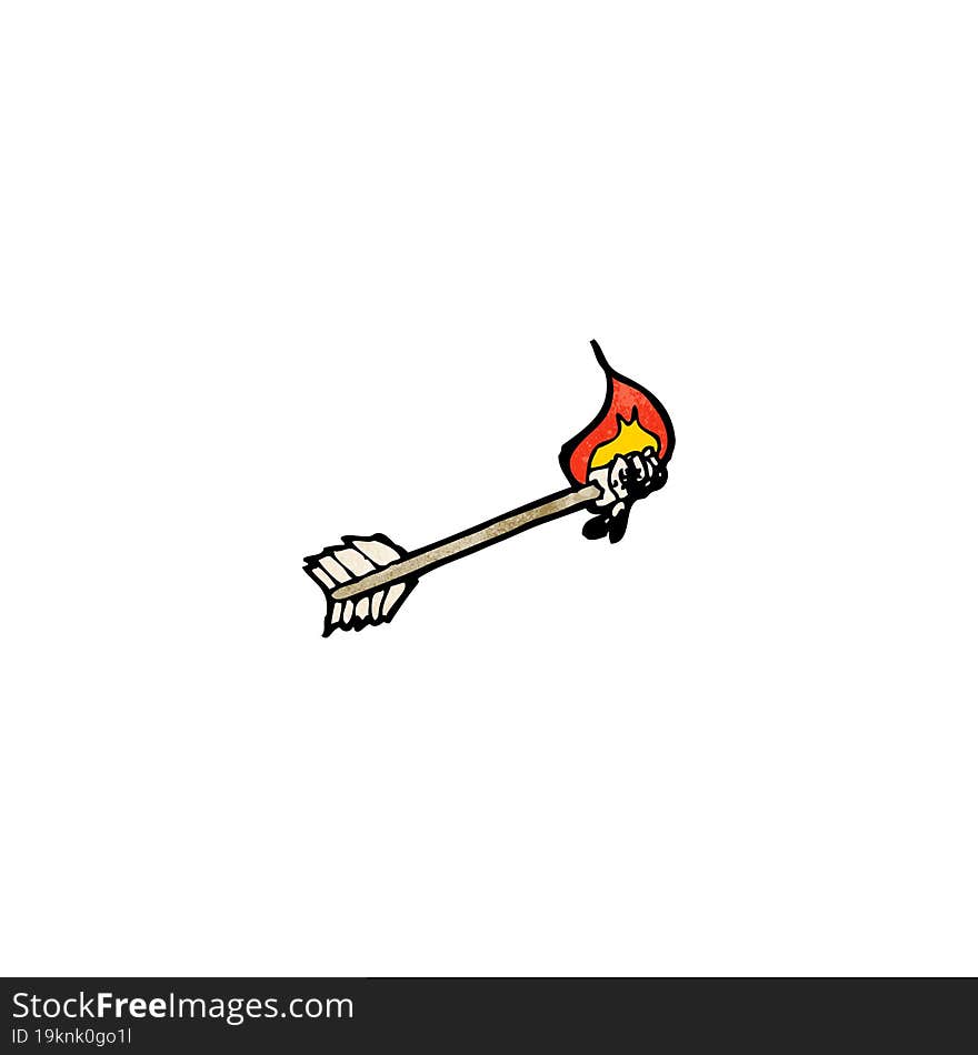 flaming arrow cartoon