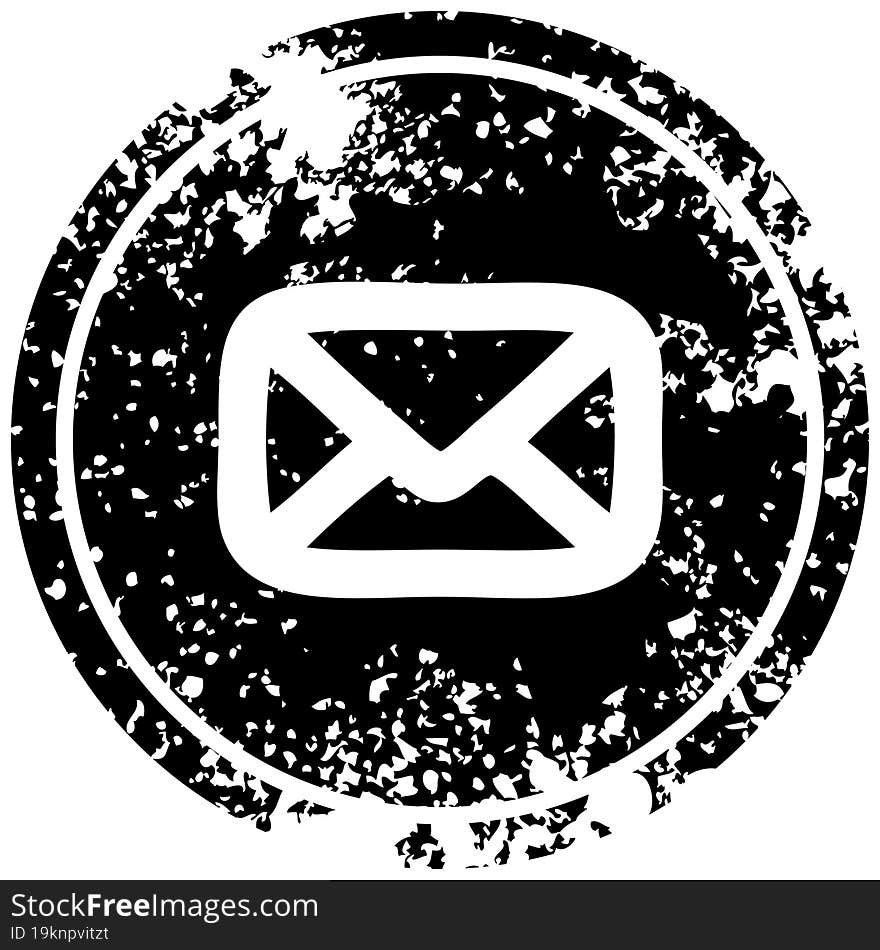 envelope letter distressed icon symbol