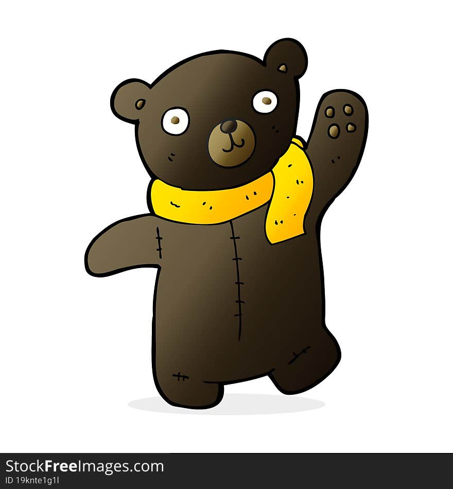 Cute Cartoon Black Teddy Bear