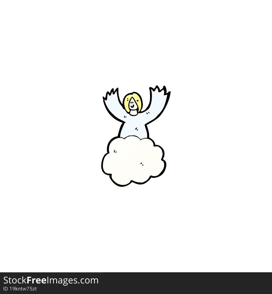 cartoon angels in heaven