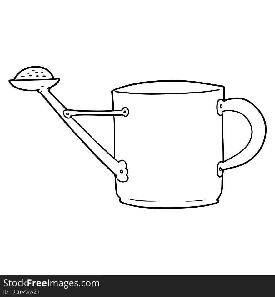 cartoon watering can. cartoon watering can