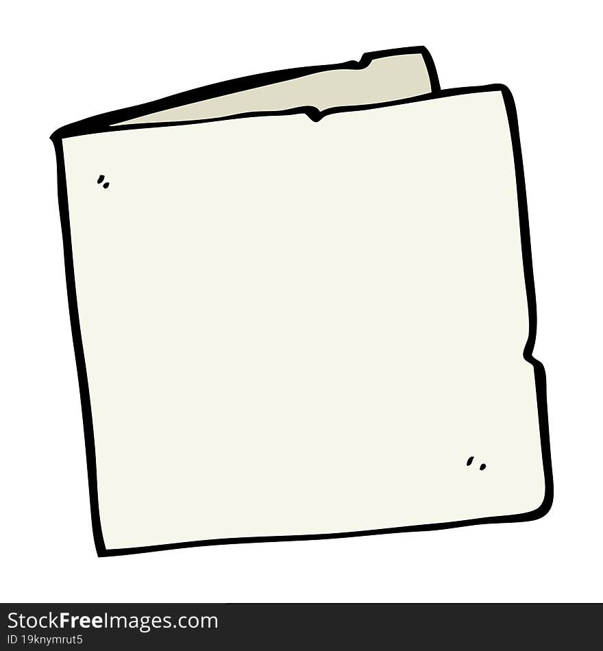 cartoon blank card