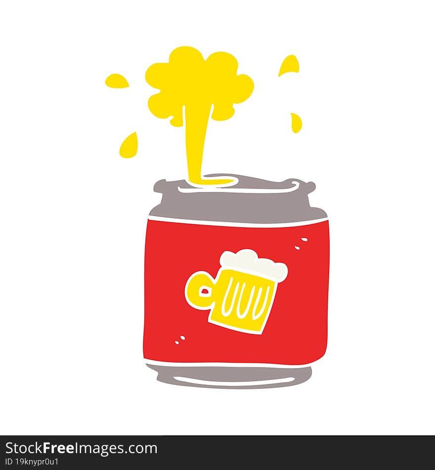 cartoon doodle of a can of beer