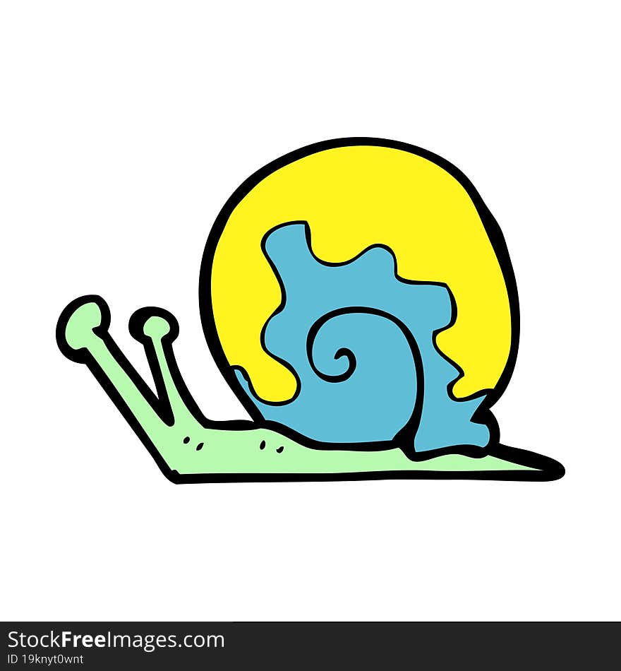 cartoon snail