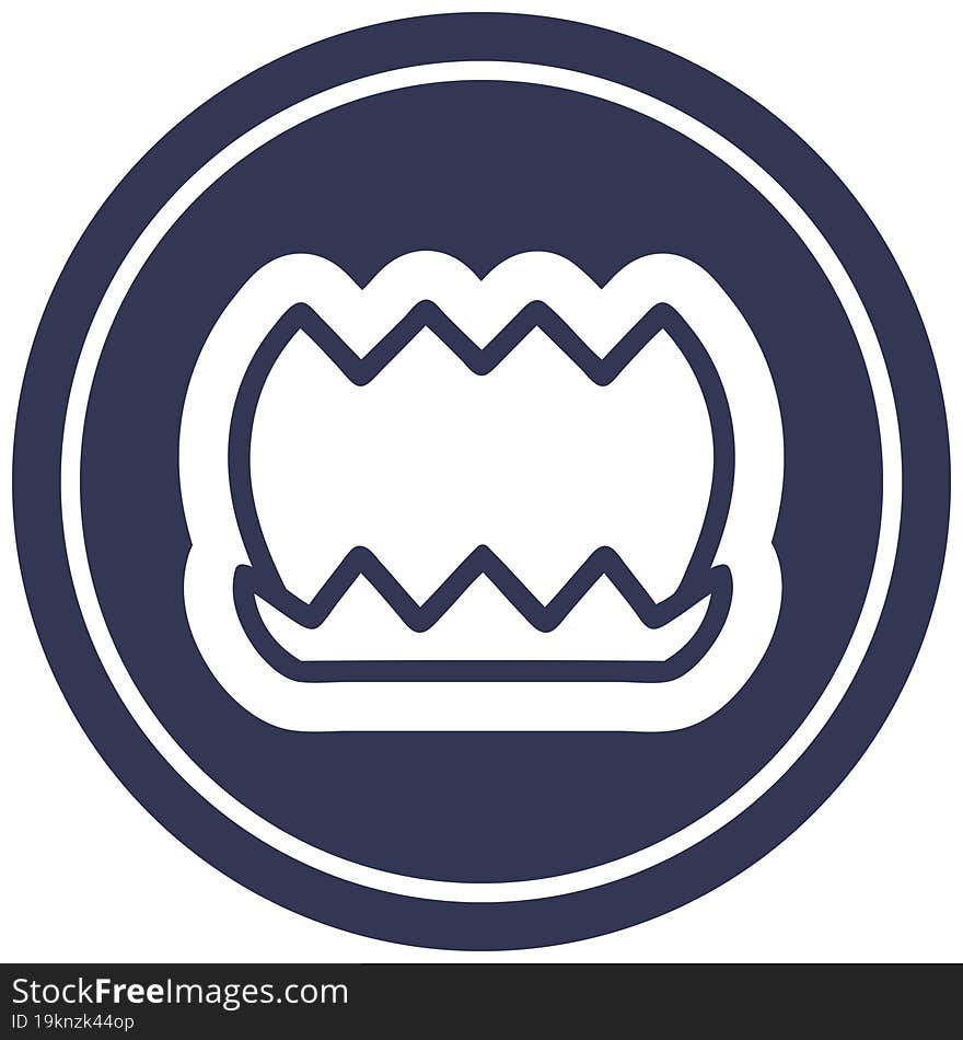 lotus flower circular icon