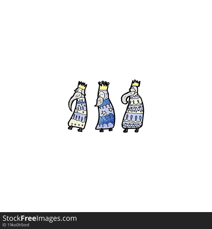 cartoon three kings