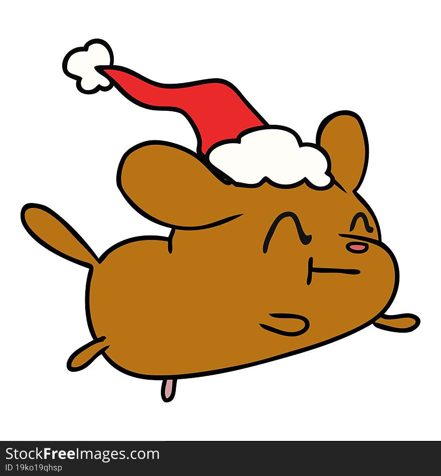 Christmas Cartoon Of Kawaii Dog