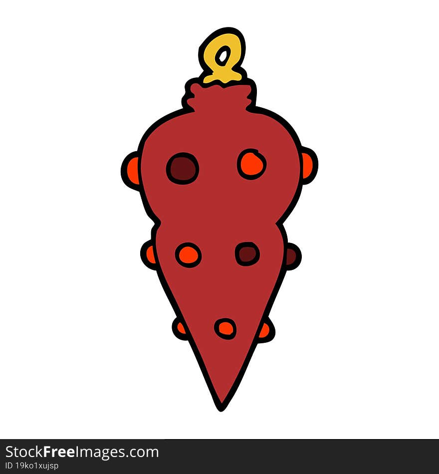 cartoon doodle christmas decoration