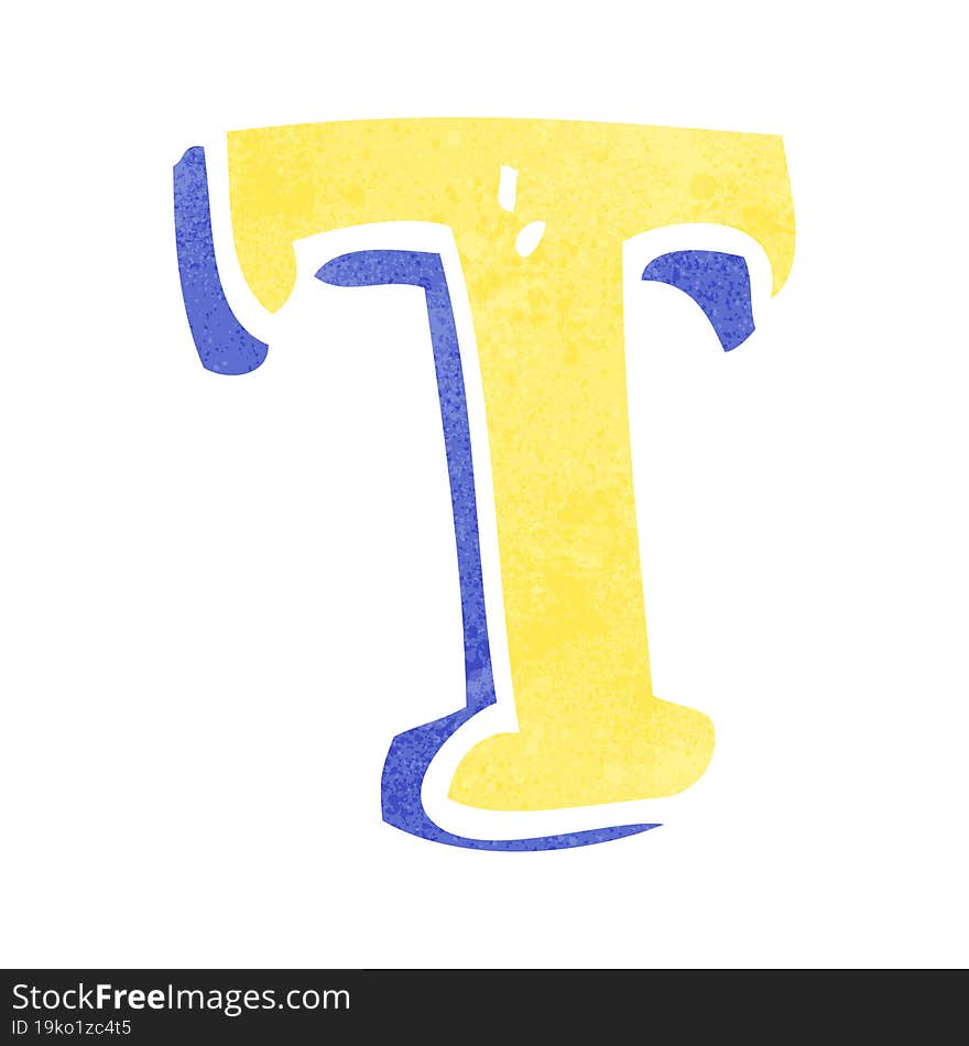 Cartoon Letter T