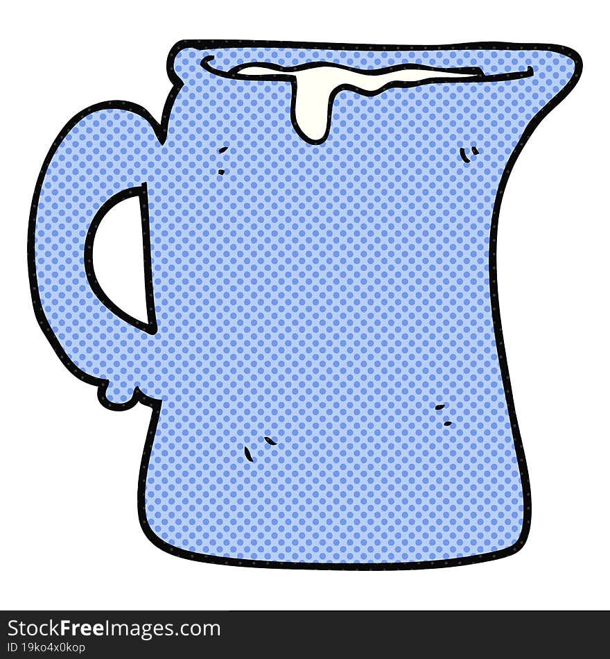 cartoon milk jug