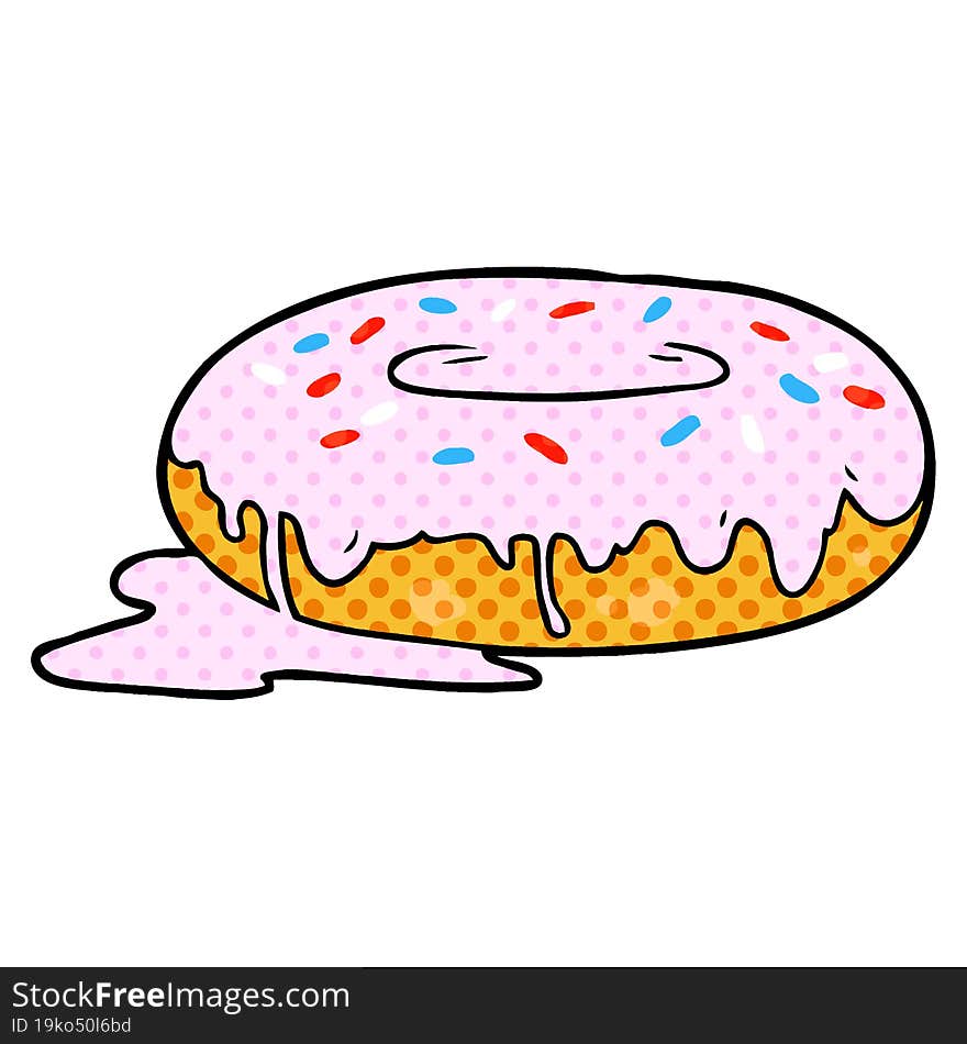 cartoon donut. cartoon donut