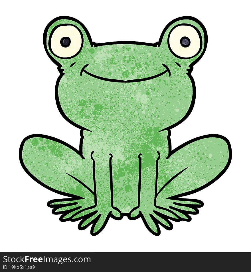 cartoon frog. cartoon frog