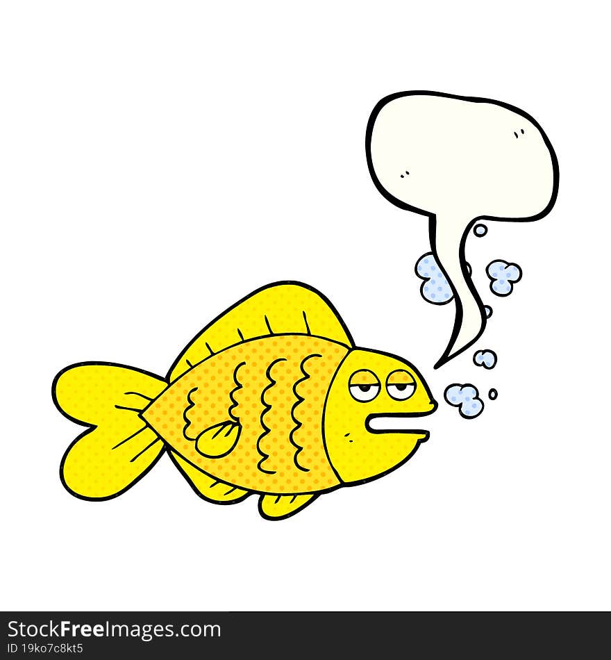 comic book speech bubble cartoon funny fish