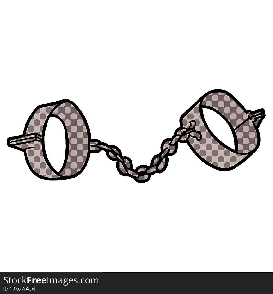 cartoon manacles. cartoon manacles