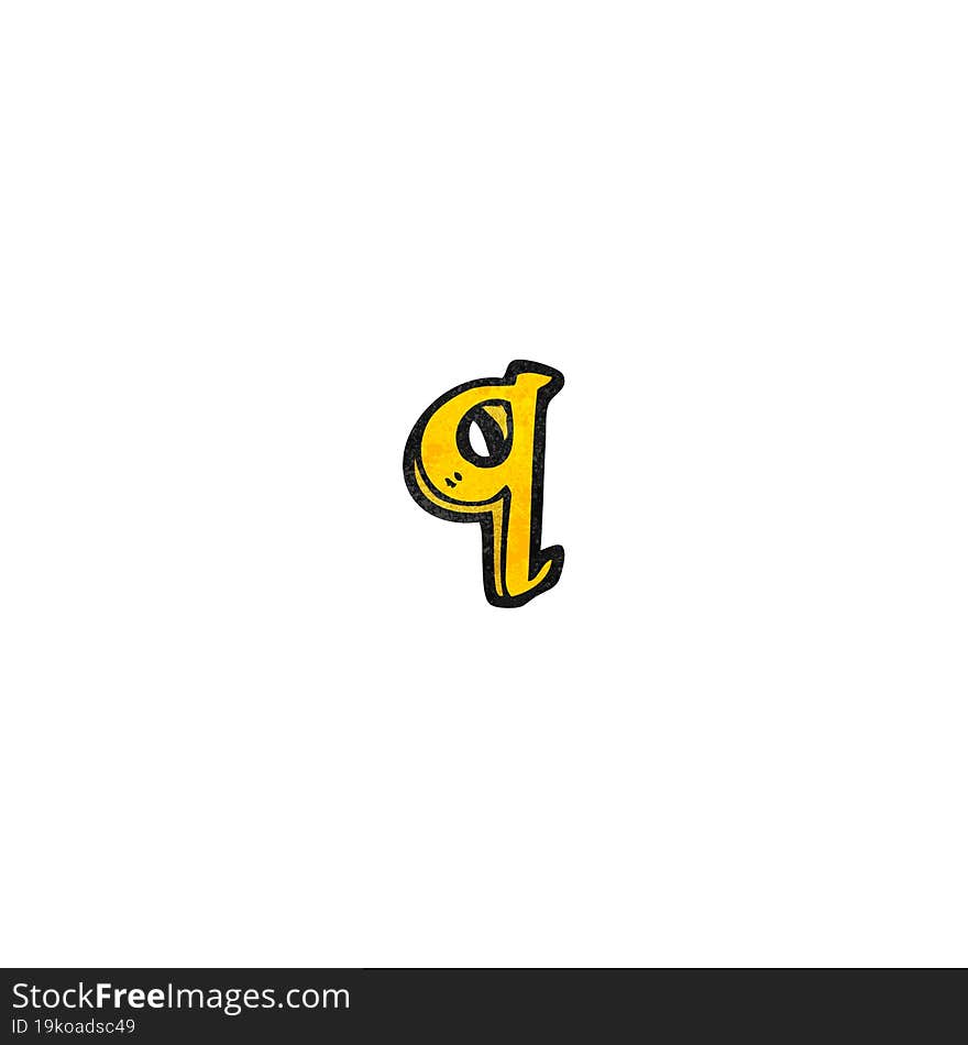 cartoon letter q