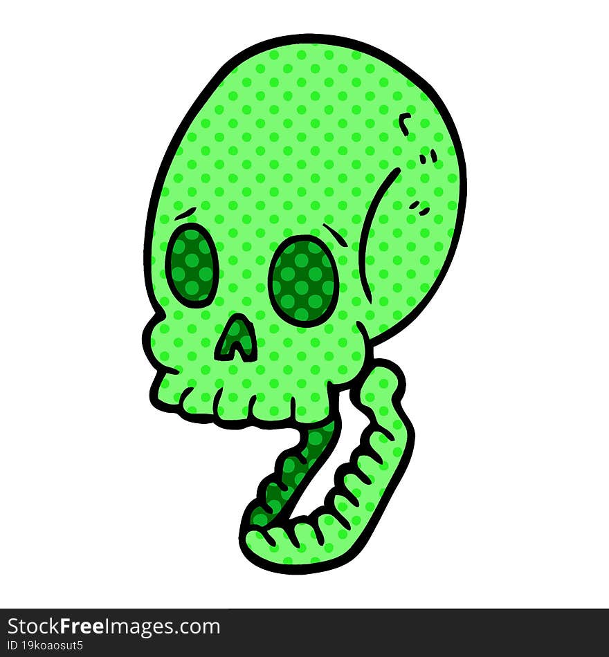 Cartoon Doodle Skull