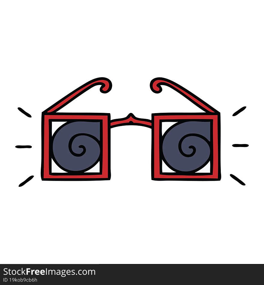 Cute Cartoon Hypnotic Glasses