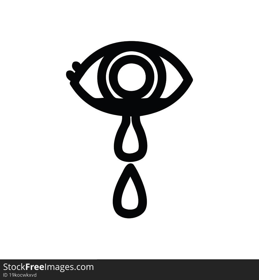 Crying Eye Icon