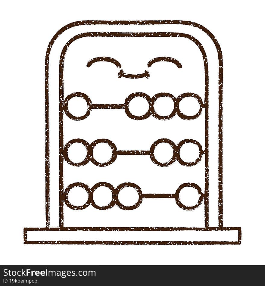 Abacus Charcoal Drawing