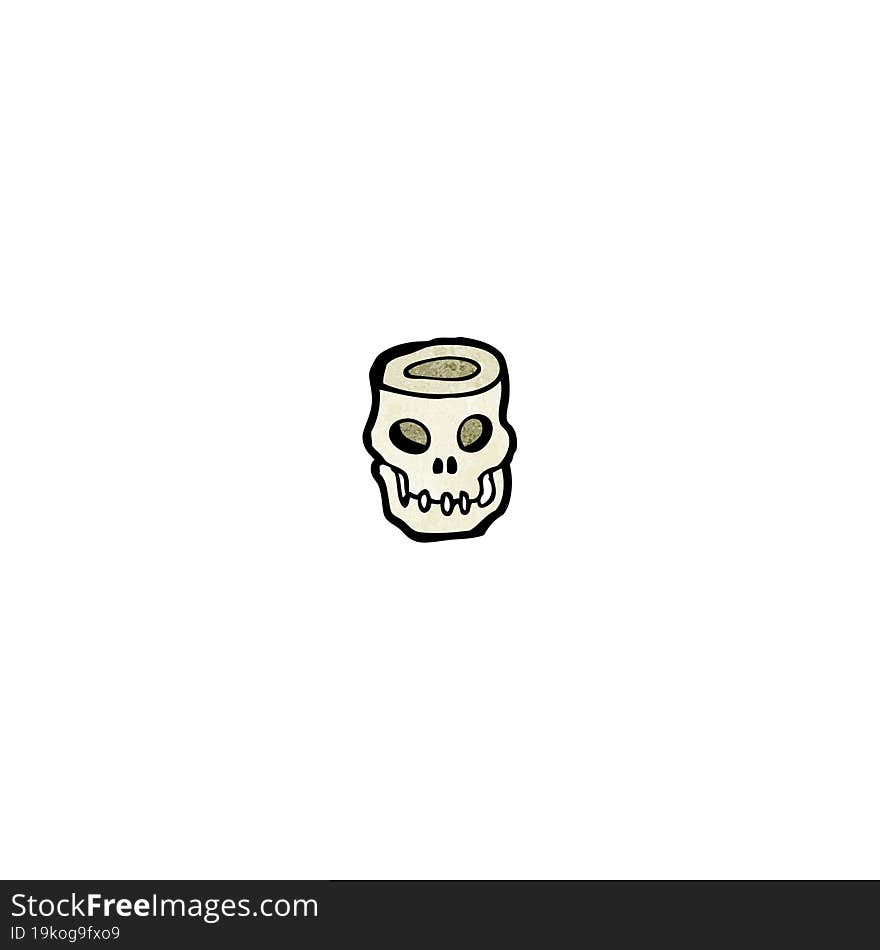 cartoon skull bowl