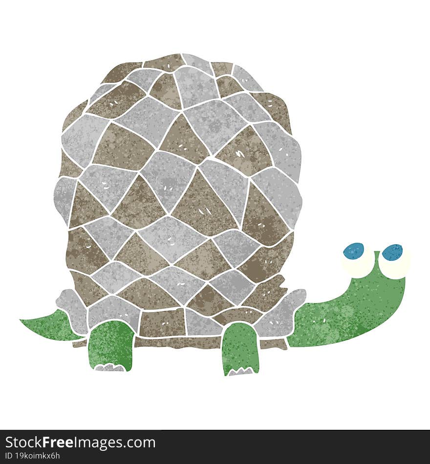 Retro Cartoon Tortoise