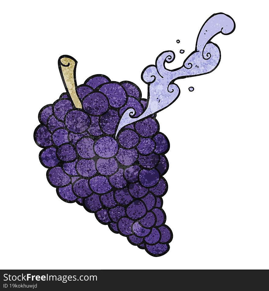 texture cartoon grapes