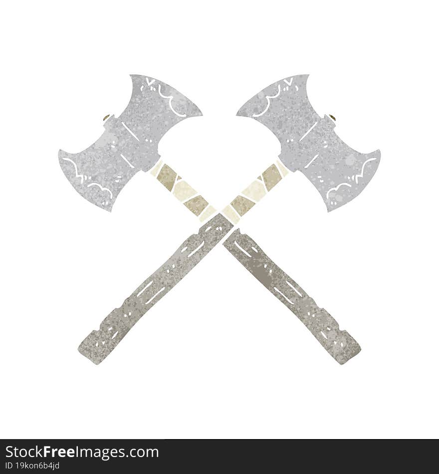 cartoon crossed axes