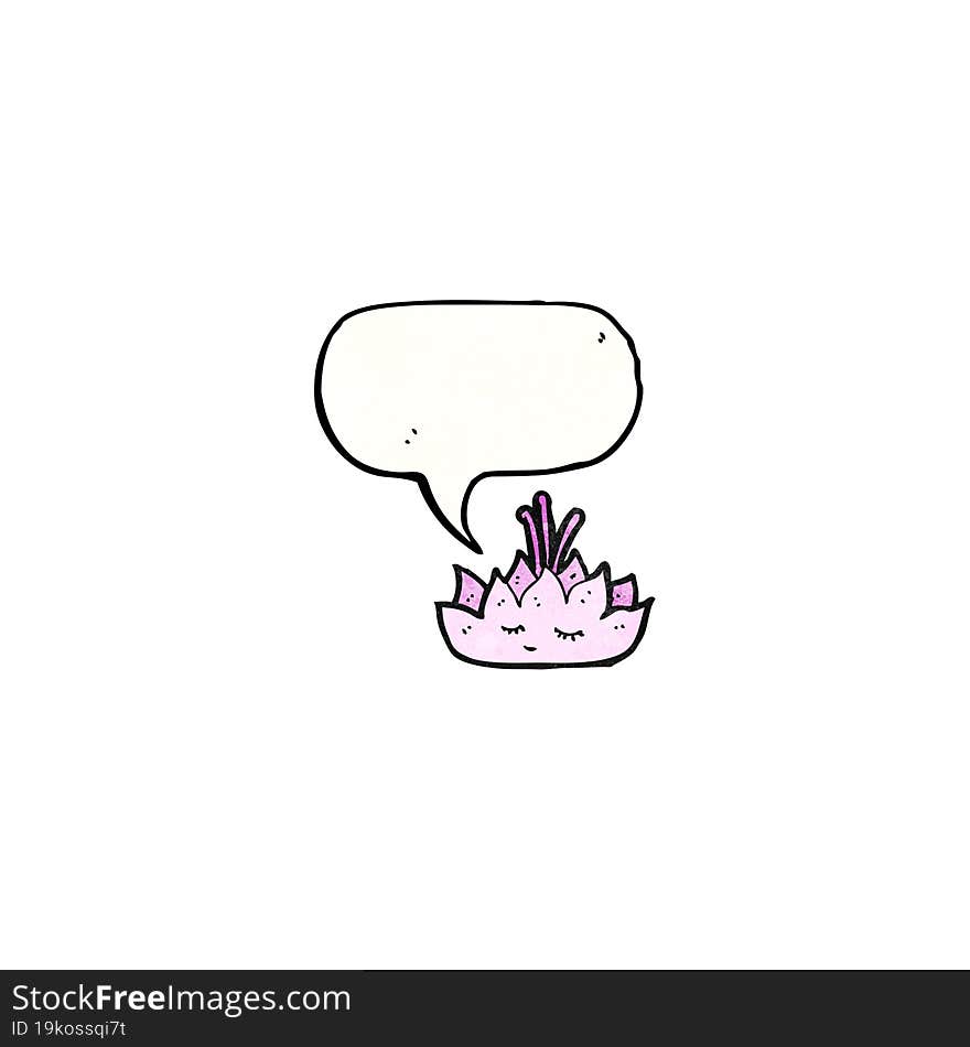 lotus flower cartoon character