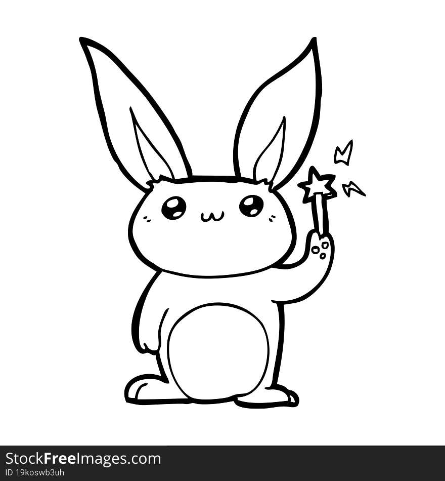 cute cartoon rabbit