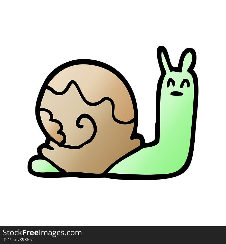 Cartoon Doodle Snail