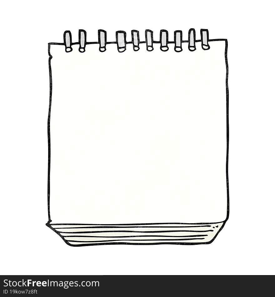 Textured Cartoon Notepad