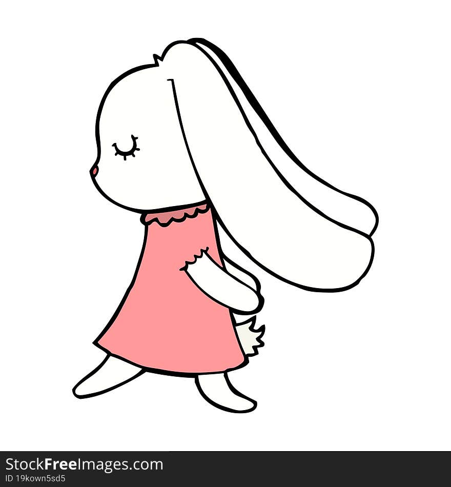 cute cartoon rabbit