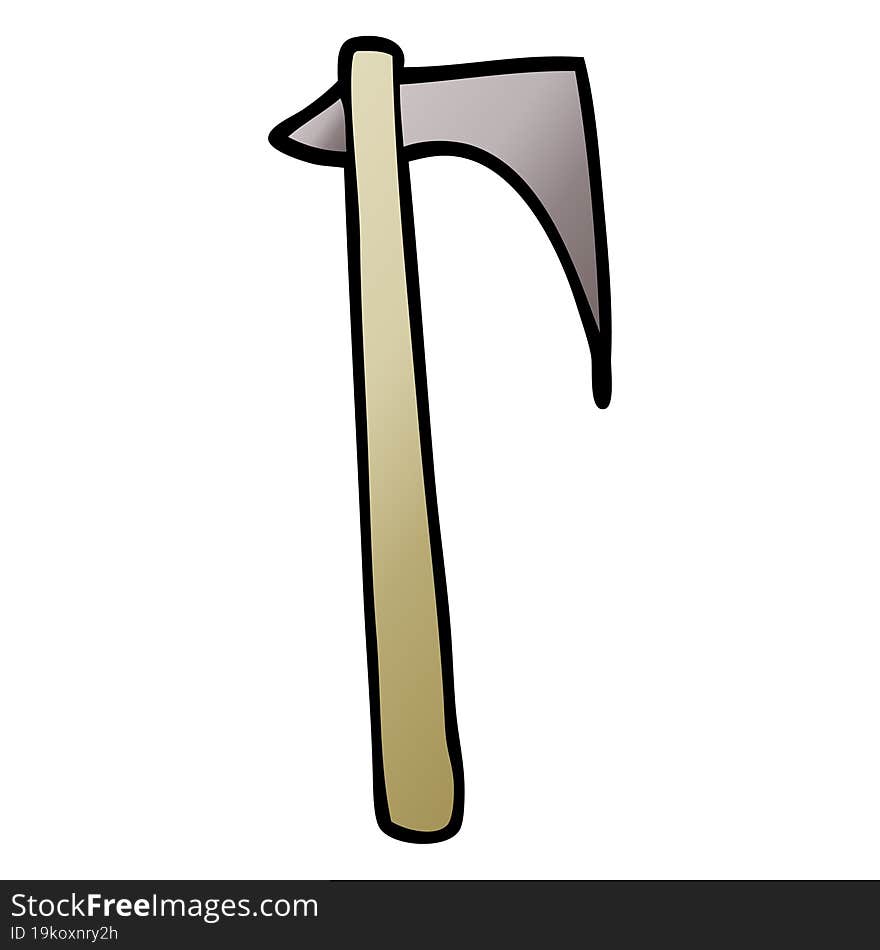 cartoon doodle sharp axe