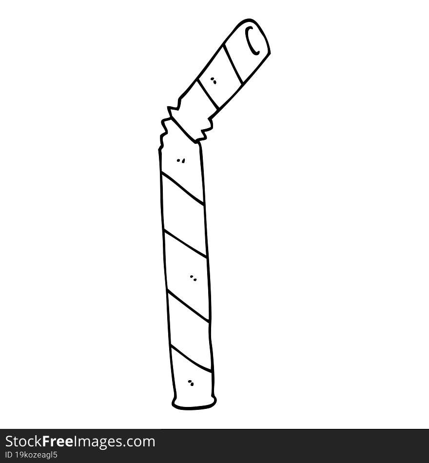 cartoon straw