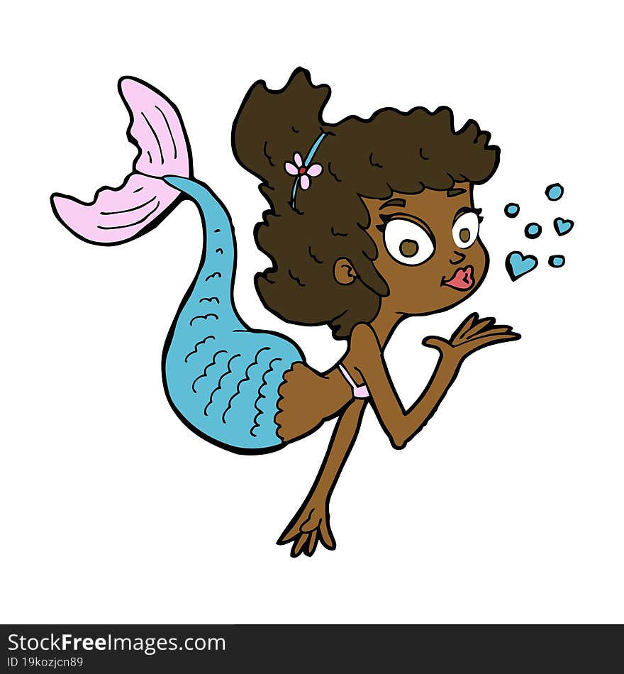 Cartoon Pretty Mermaid