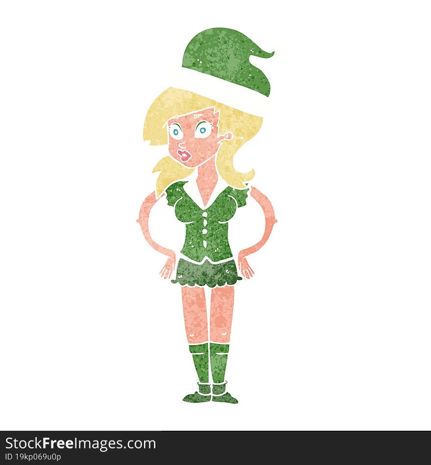 cartoon santa s helper