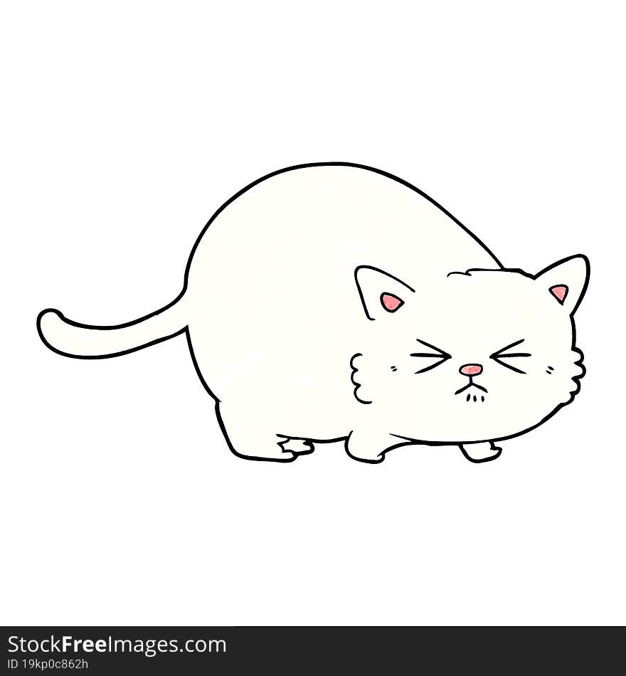 cartoon angry cat. cartoon angry cat